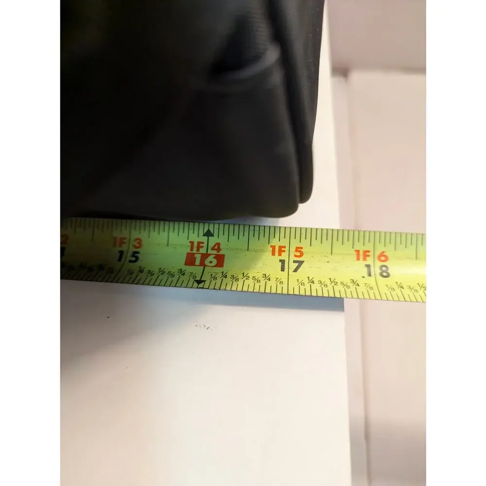 Vintage Paco Rabanne Black Duffle Bag Travel Carry On Weekender Nylon Bag